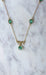 Necklace Knot pendant necklace Yellow gold Emerald cabochon 58 Facettes
