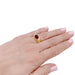 Ring 54 Boucheron ring, “Jaïpur”, yellow gold, garnet. 58 Facettes 32643