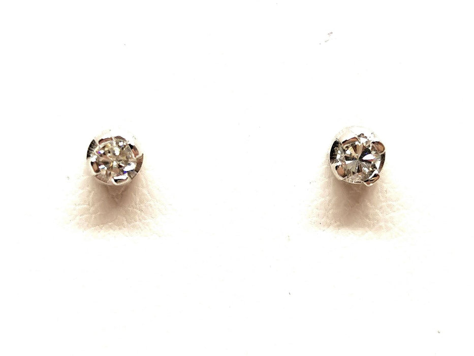 Boucles d'oreilles Boucles d'oreilles Puces Or blanc Diamant 58 Facettes 1597501CD