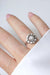 Bague Bague marguerite or blanc et diamants 58 Facettes