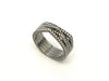 Ring 52 REPOSSI anti-iron ring 4 rows 18k black gold and diamonds 1.55cts t52 58 Facettes 243552