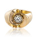 Ring 53 Old yellow gold diamond ring 58 Facettes 19-524-54