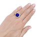 Bague 55 Bague ancienne, platine, lapis lazuli et diamants. 58 Facettes 33086