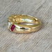 Ring 55 Ruby diamond bangle ring 58 Facettes 97