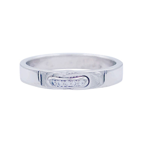 Bague 47 Bague Chaumet , "Alliance Liens Evidence", platine, diamants. 58 Facettes 32193