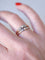 Bague Bague Belle Epoque double anneau perle fine diamant 58 Facettes