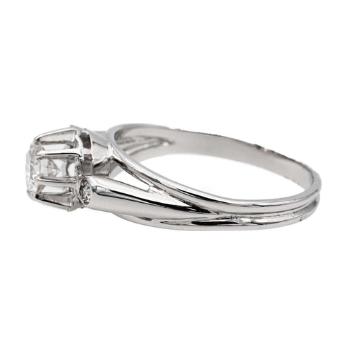 Bague 54 Bague Or blanc Diamant 58 Facettes 2569096CN