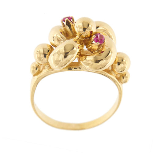 Bague 53 Bague vintage avec rubis 58 Facettes 28310