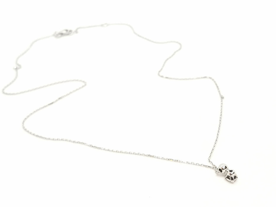 Collier Collier Chaîne + pendentif Or blanc Diamant 58 Facettes 579136RV