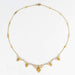 Art Nouveau drapery necklace in gold and fine pearls 58 Facettes 22-531