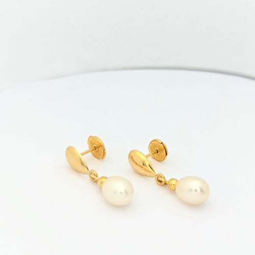 Boucles d'oreilles Boucles d'oreilles Or jaune Perle 58 Facettes 28917
