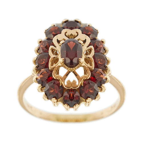 Bague 57 Bague grenats 58 Facettes 28591