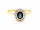 Bague 56 Bague Or jaune Saphir 58 Facettes 06321CD