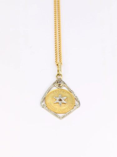 Pendentif Pendentif vintage en or et diamants 58 Facettes 752