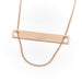 Collier Ginette NY Collier Mini Baguette on Chain Or rose 58 Facettes 2199948CN