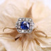 Ring 53 Art deco sapphire and diamond ring 58 Facettes 23-315