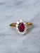 Ring Ruby and diamond daisy ring 58 Facettes
