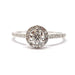 Bague Solitaire or blanc 18 carats diamants 58 Facettes