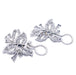 Boucles d'oreilles Boucles d'oreilles, platine, diamants. 58 Facettes 32536