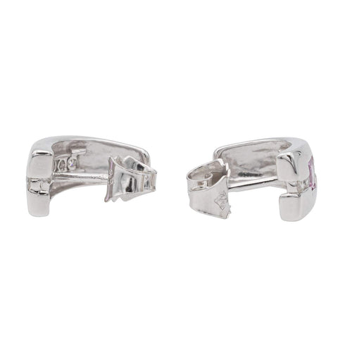 Boucles d'oreilles Boucles d'oreilles Or blanc Saphir 58 Facettes 2500307CN