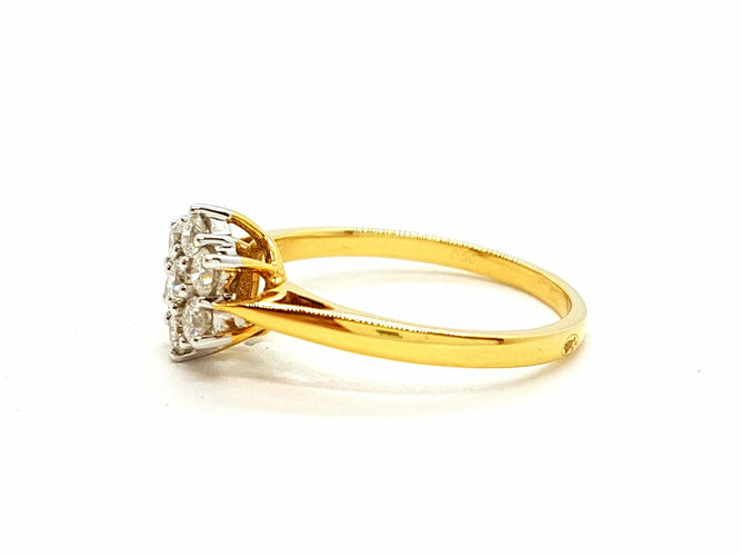 Bague 56 Bague Or jaune Diamant 58 Facettes 06317CD