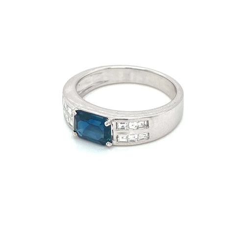 Bague 55 Bague Diamants Saphir 58 Facettes