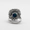 Bague 57 Bague Marguerite Saphir Diamants 58 Facettes