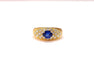 Ring 51 Sapphire and diamond bangle ring 58 Facettes CHOM.S
