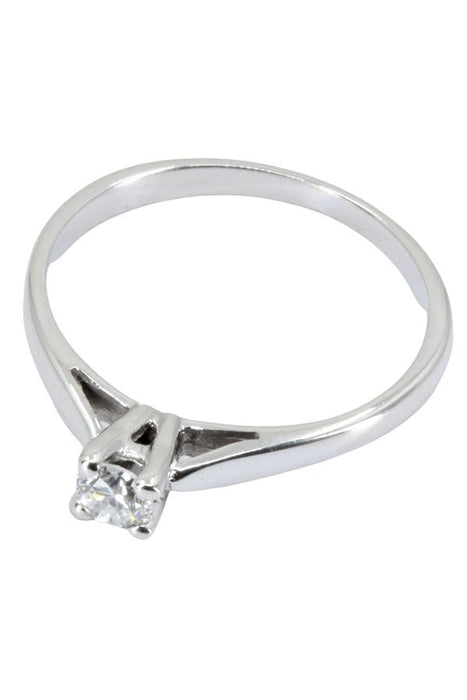 Bague 49 SOLITAIRE DIAMANT 0.13 CARAT 58 Facettes 047111