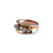 Ring 53 Ring in Yellow Gold, Platinum & Pearl 58 Facettes F192