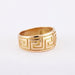 Ring 54 Gold Bangle Ring Greek Frieze 58 Facettes