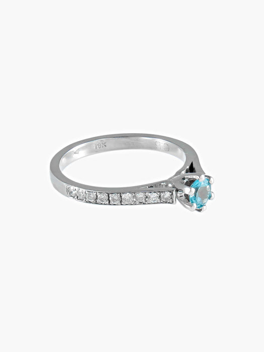 Bague Bague Aigue-Marine 58 Facettes