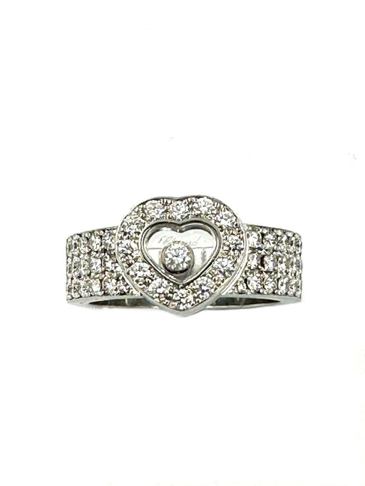 CHOPARD ring. Happy Diamonds diamond ring 58 Facettes