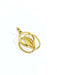 Pendant Intertwined circles pendant in yellow gold 58 Facettes