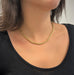 Necklace Yellow Gold Rice Grain Mesh Necklace 58 Facettes 20400000454