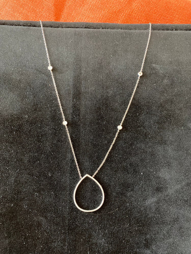 Collier Collier or blanc et diamants 58 Facettes