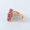 Bague 53 Bague rubis diamant 58 Facettes