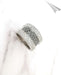 Ring Band ring White and black diamonds, White gold 58 Facettes AA 1551