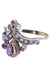 Bague BAGUE ANCIENNE FLEUR DE LYS GRENATS ET DIAMANTS 58 Facettes 074591