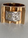 Ring 55.5 Yellow Gold Diamond Signet Ring 58 Facettes 1999