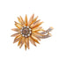 Brooch Diamond flower brooch 0.80 carat 2 golds 58 Facettes 241972