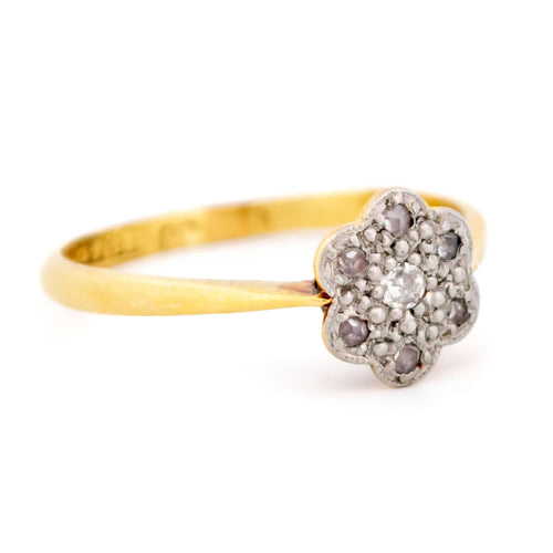 Bague 53 Bague grappe florale diamants 58 Facettes 304FA7795AC647FFA29F901DE1F7A727