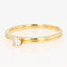 Ring 54 Small diamond solitaire in yellow gold 58 Facettes 21-316