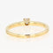 Bague 54 Petit solitaire diamant sur or jaune 58 Facettes 21-316