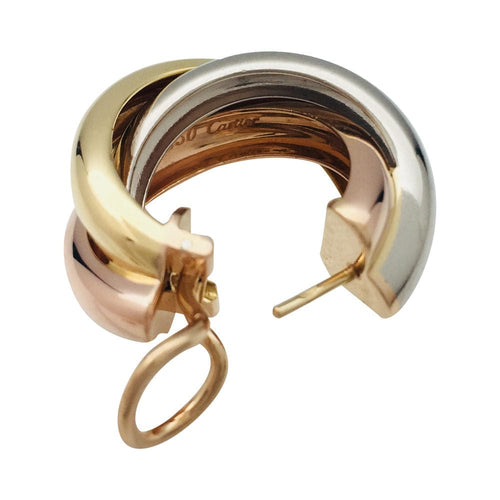 Boucles d'oreilles Boucles d'oreilles Cartier, "Trinity", trois ors, grand modèle 58 Facettes 30797