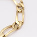 Alternating Solid Yellow Gold Bracelet 58 Facettes E360338