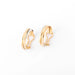 Creole earrings in 3 golds from Cartier, Trinity model 58 Facettes
