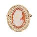 Brooch Cameo and openwork gold pendant brooch 58 Facettes 22-445
