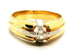 Ring 59 Solitaire Ring Yellow Gold Diamond 58 Facettes 1732335CN