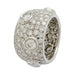 Bague Bague bandeau or blanc, diamants. 58 Facettes